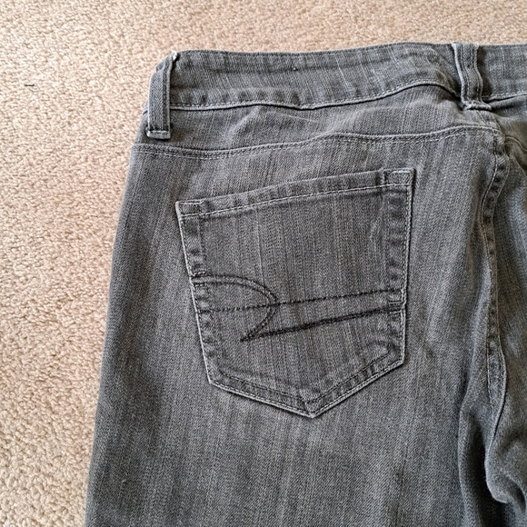 American Eagle Jeans 77 Straight Womens Denim Size 10 Grey - Picture 10 of 14